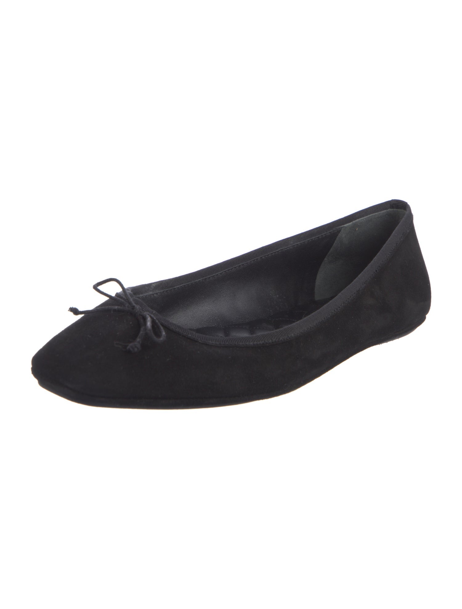 Veronica Beard Suede Bow Accents Ballet Flats