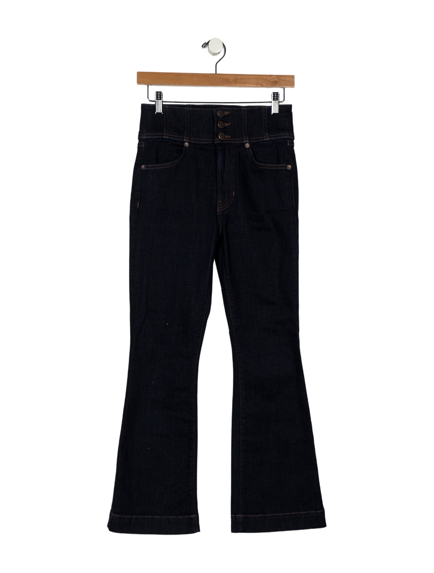 Veronica Beard High-Rise Straight Leg Jeans
