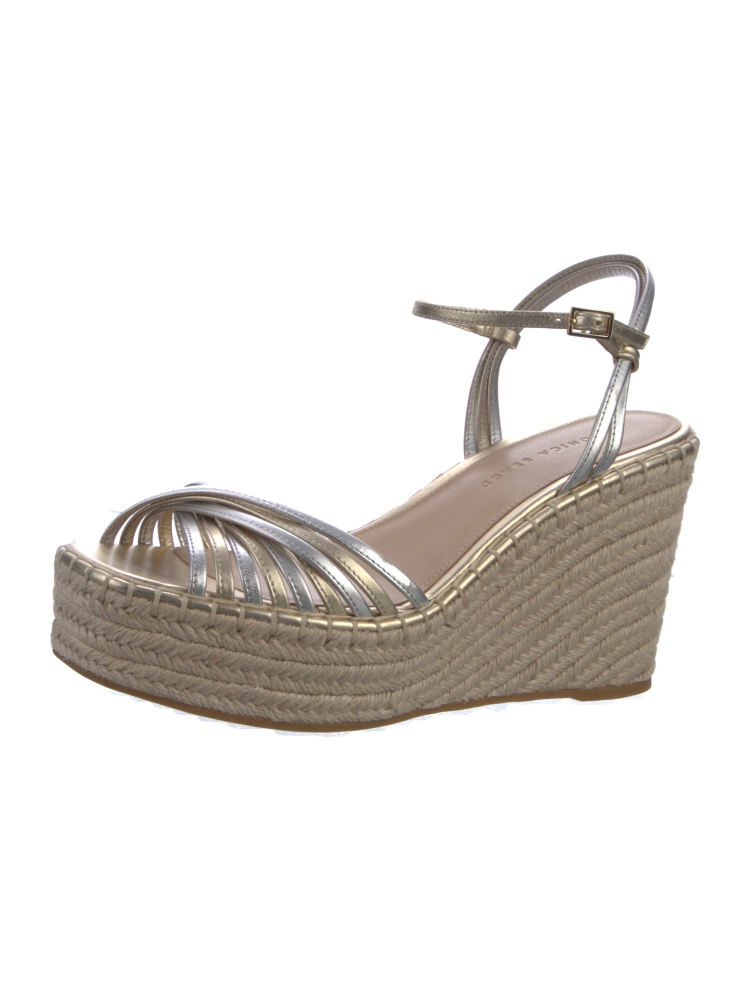 Veronica Beard Leather Braided Accents Espadrilles