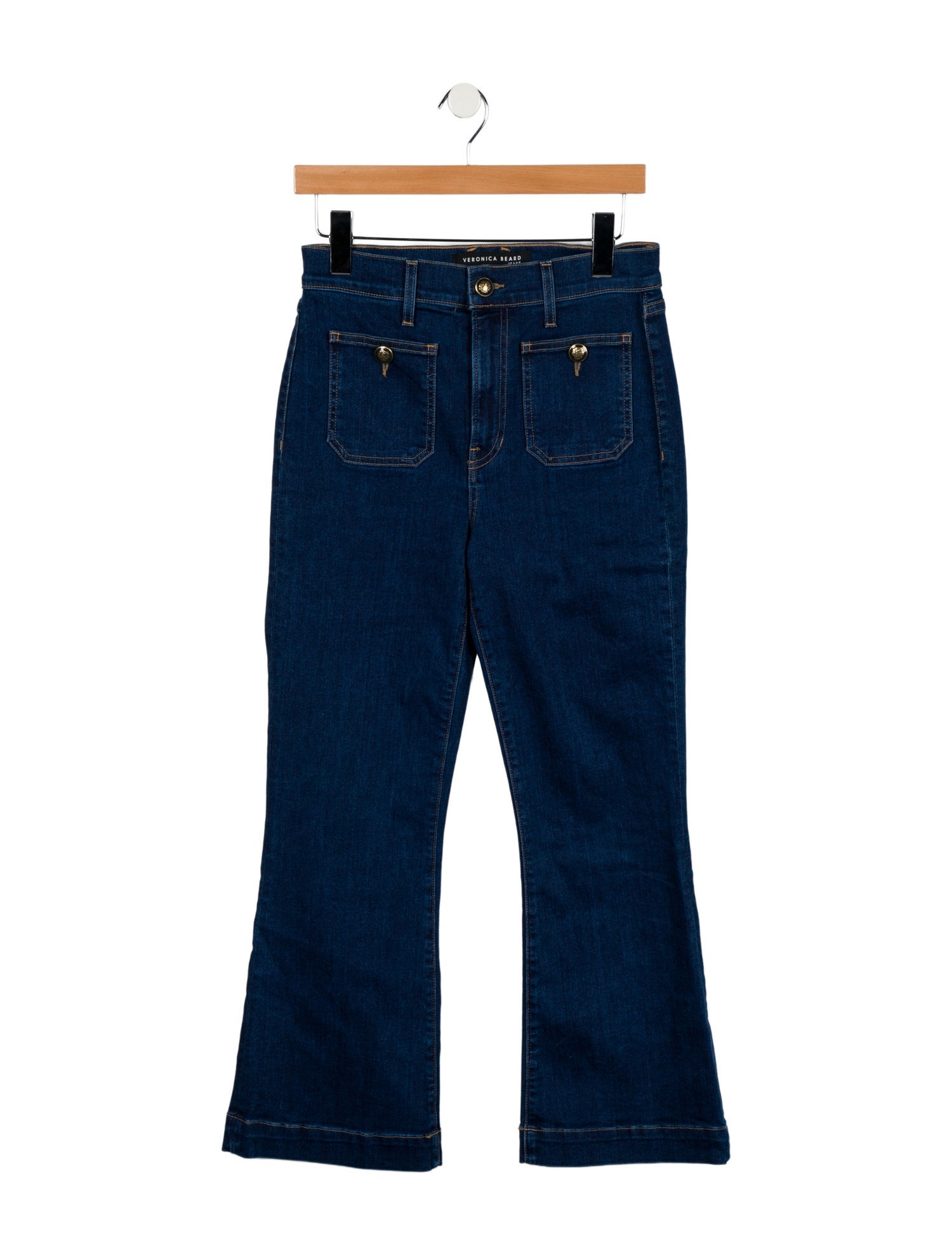 Veronica Beard High-Rise Wide Leg Jeans