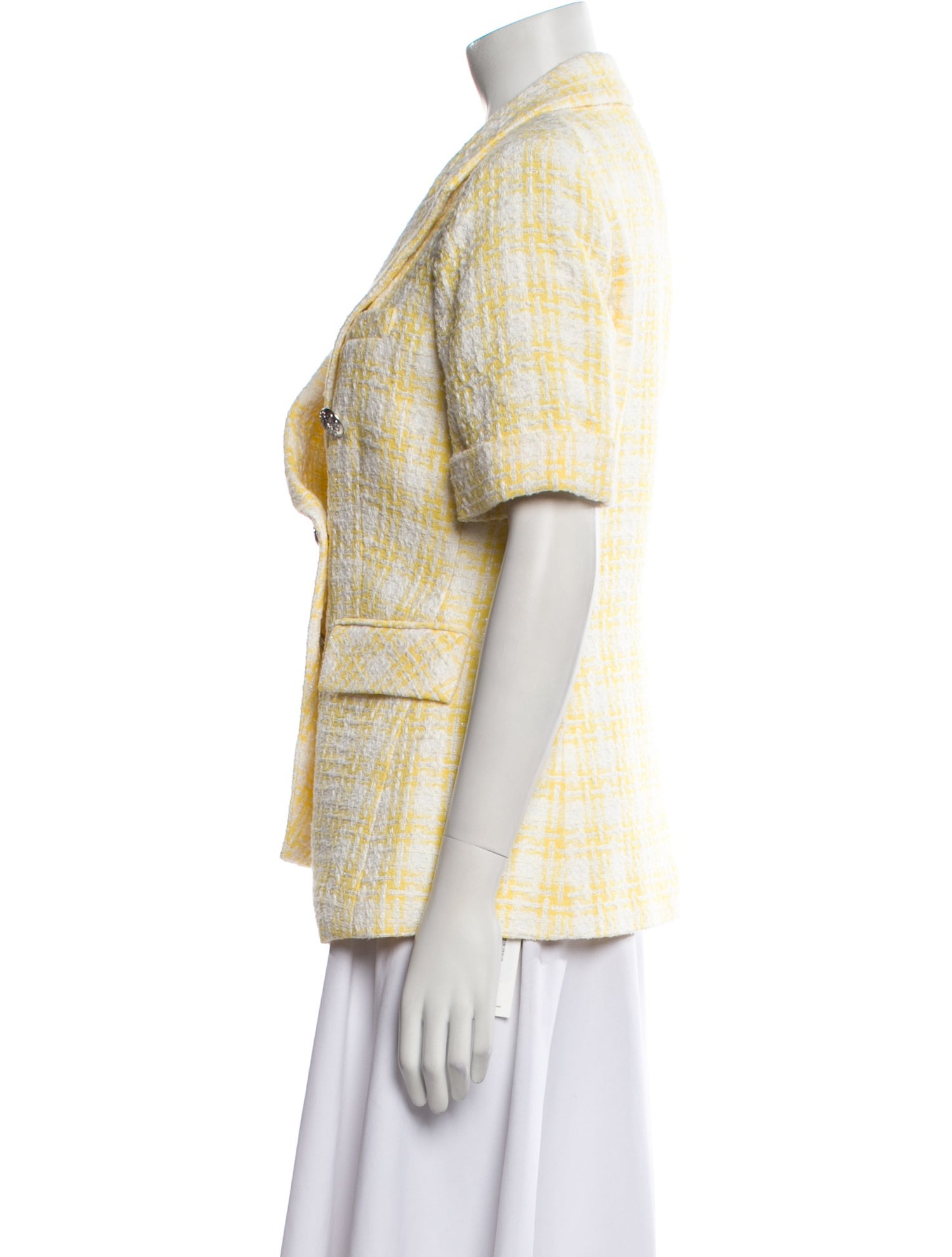 Veronica Beard Plaid Print Blazer