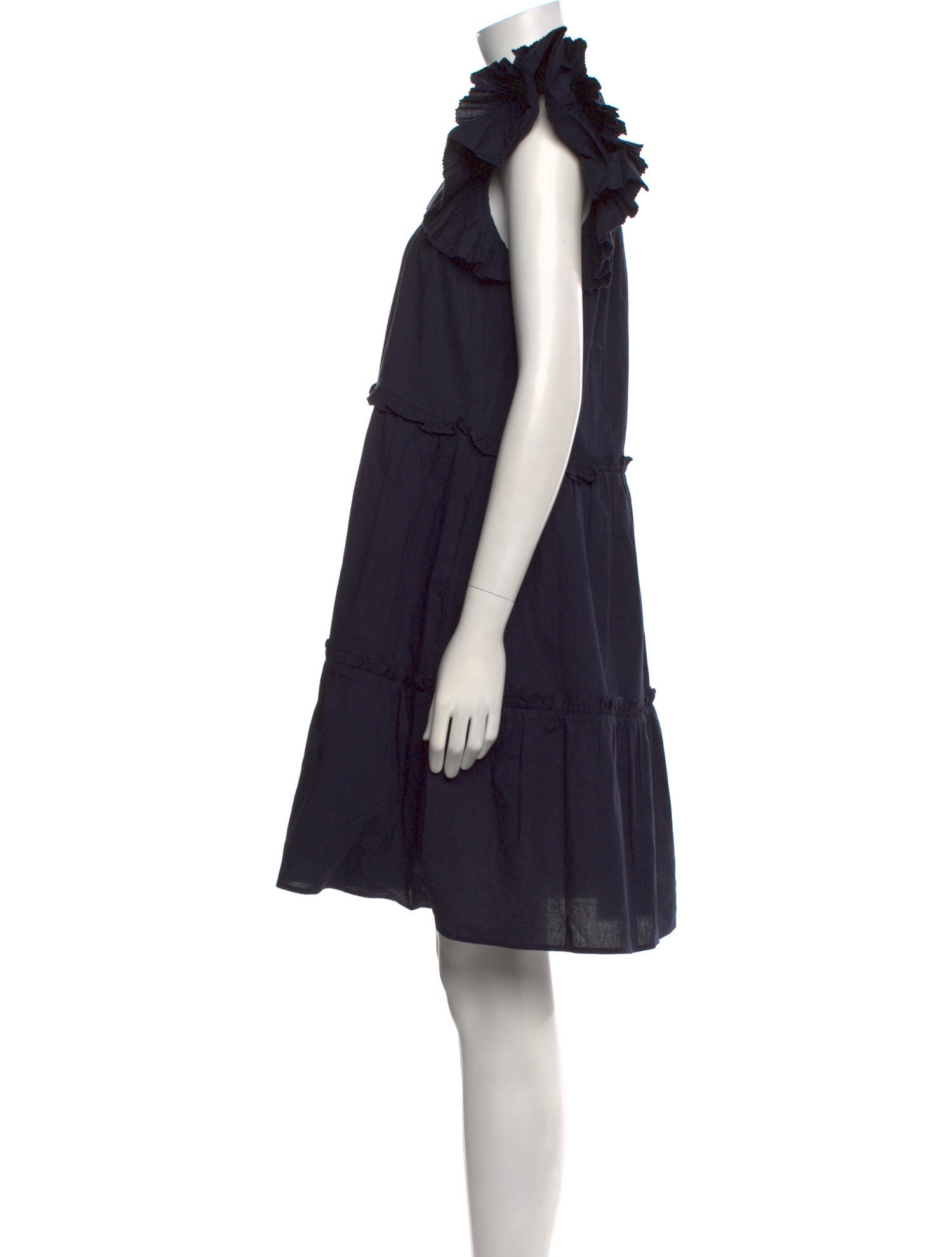 Veronica Beard Crew Neck Mini Dress