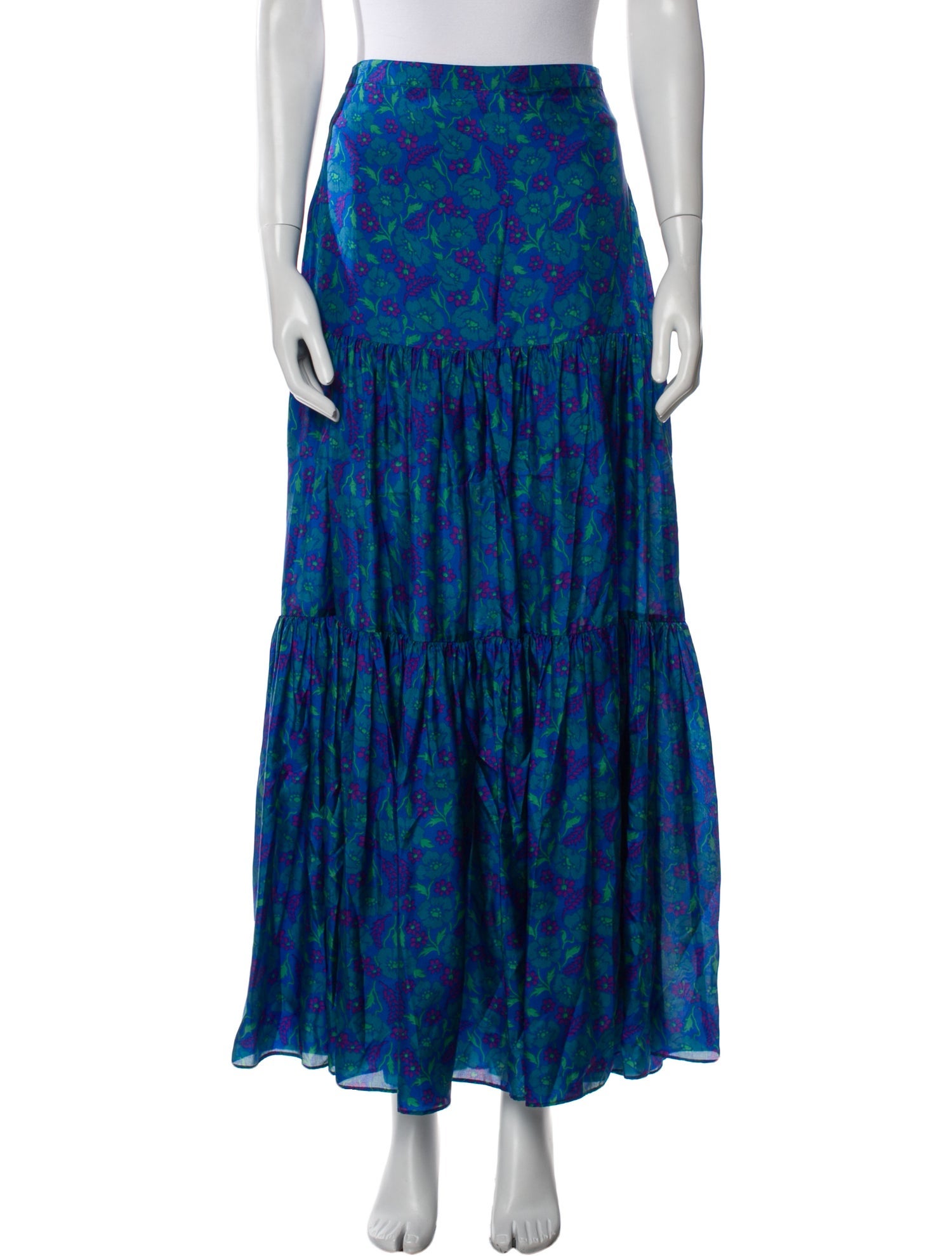 Veronica Beard Silk Long Skirt