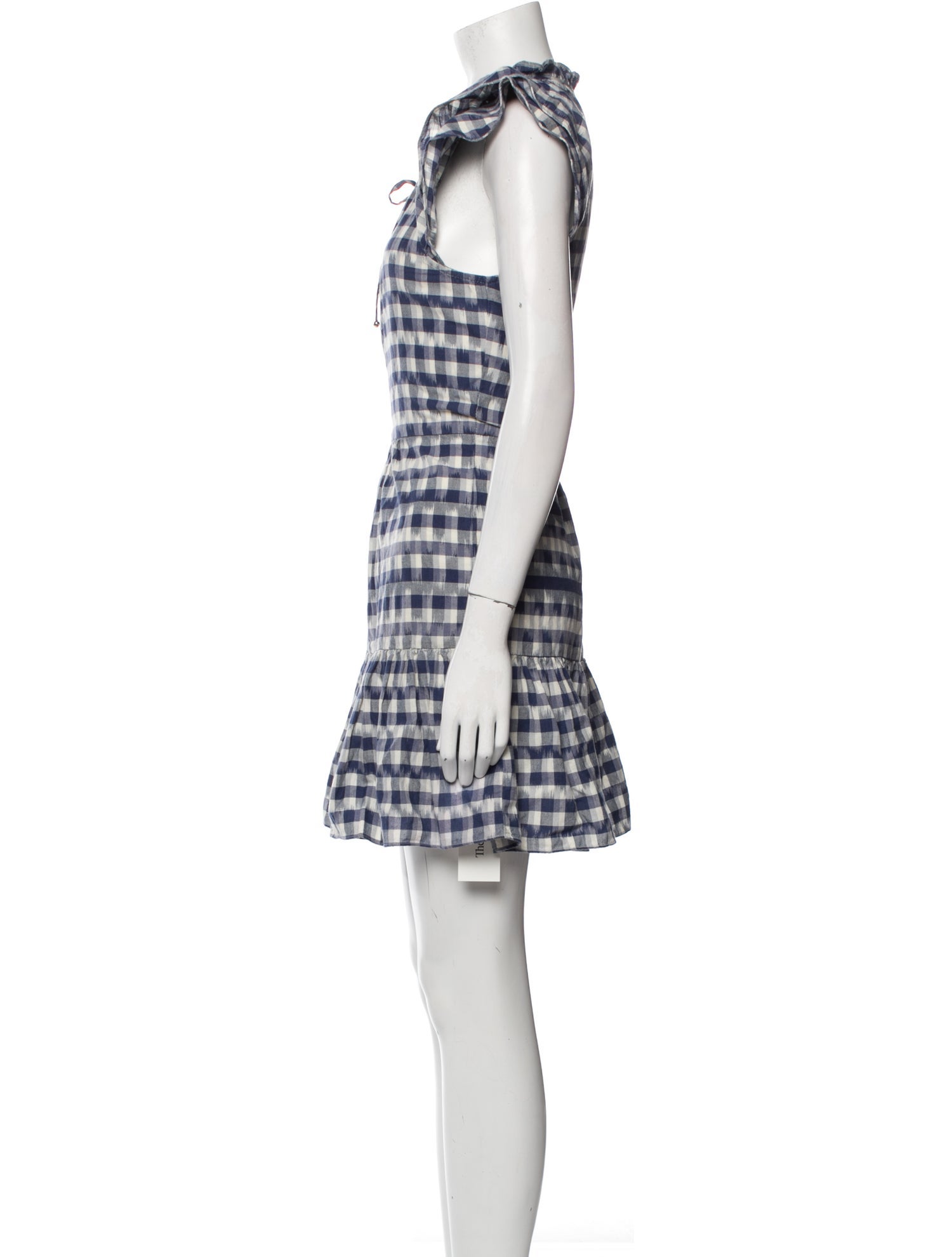 Veronica Beard Plaid Print Mini Dress