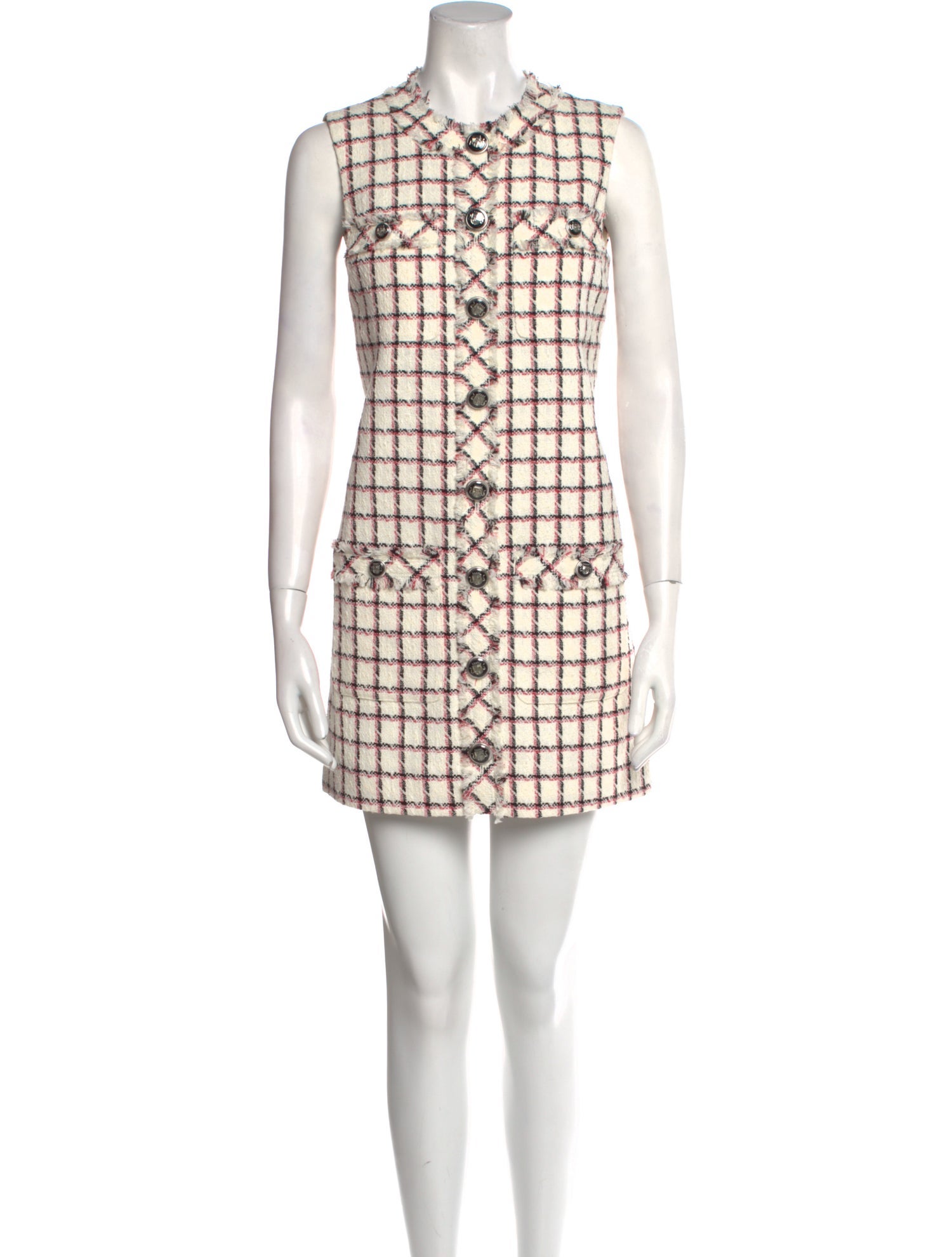 Veronica Beard Plaid Print Mini Dress w/ Tags