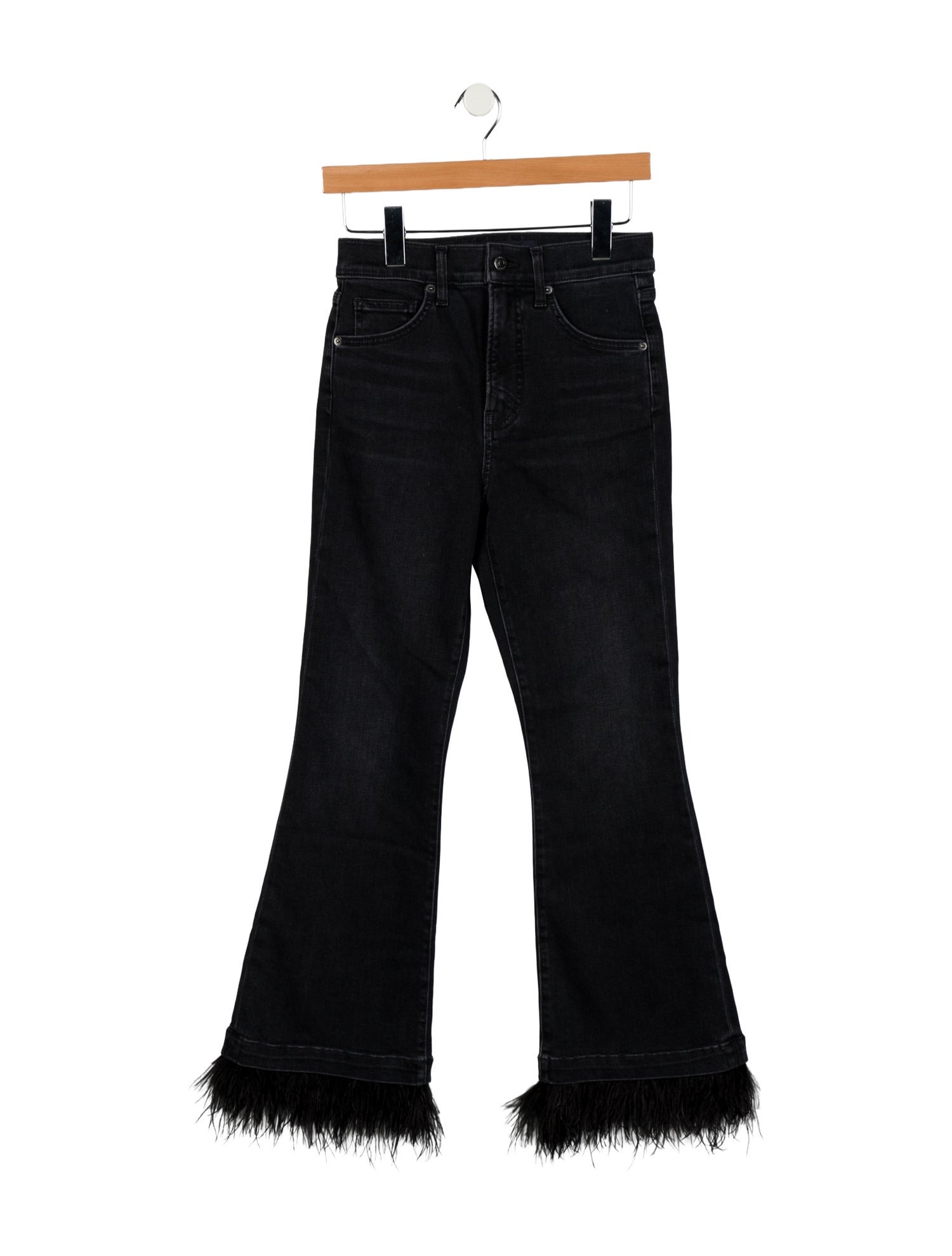 Veronica Beard High-Rise Wide Leg Jeans