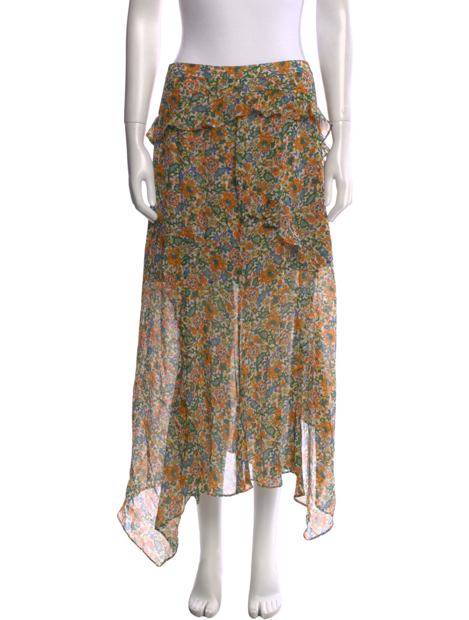 Veronica Beard Silk Midi Length Skirt w/ Tags