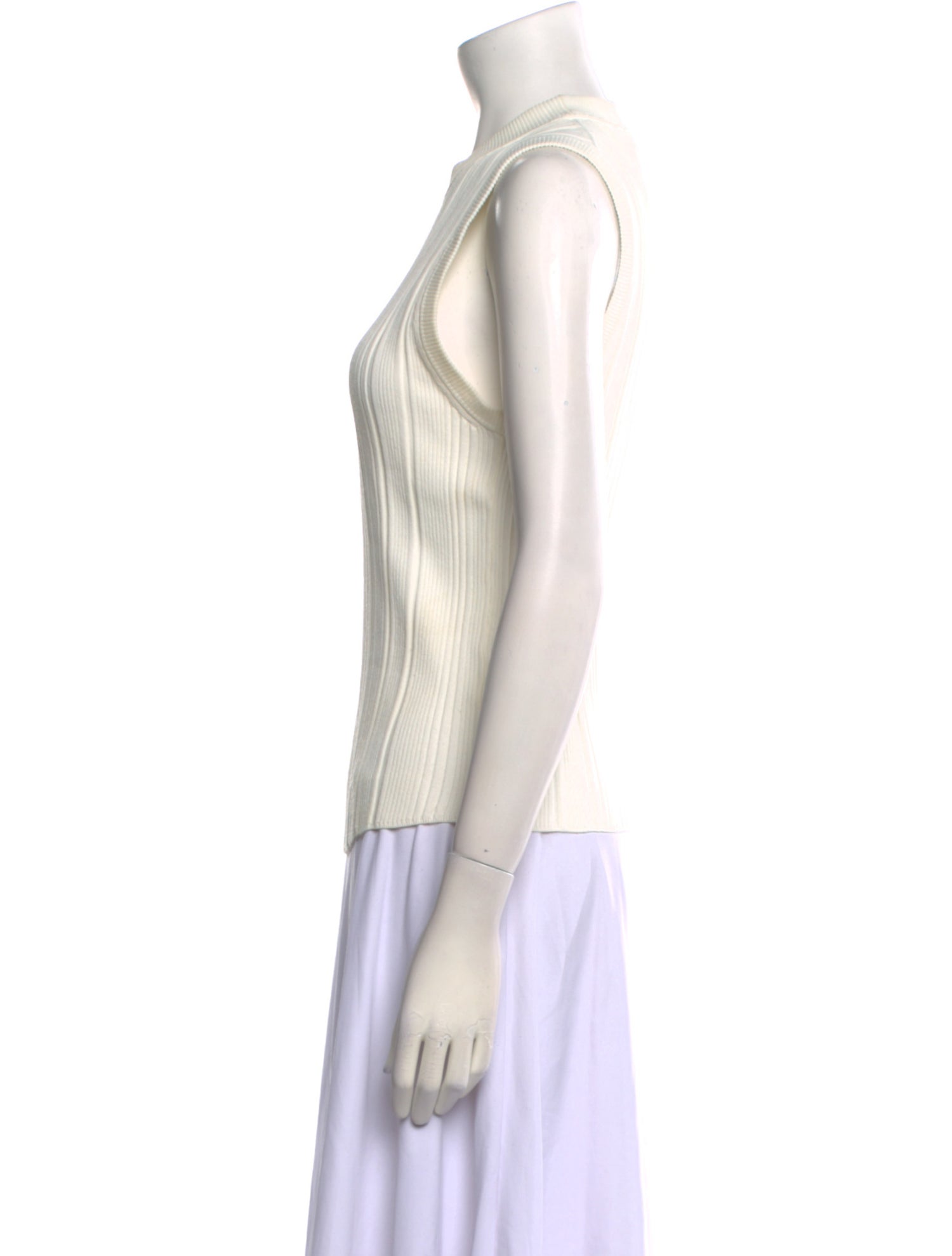 Veronica Beard Mock Neck Sleeveless Top