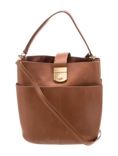 Veronica Beard Leather Bucket Bag