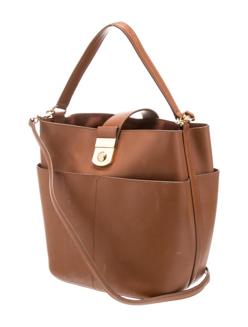 Veronica Beard Leather Bucket Bag