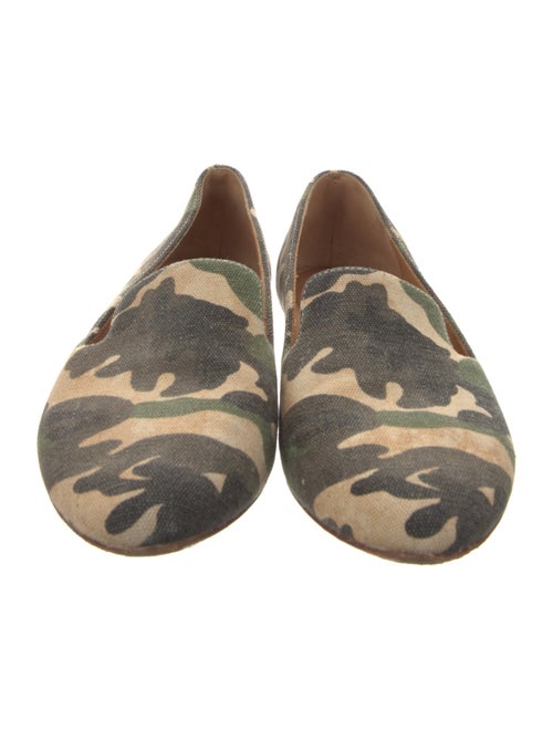 Veronica Beard Canvas Printed Loafers