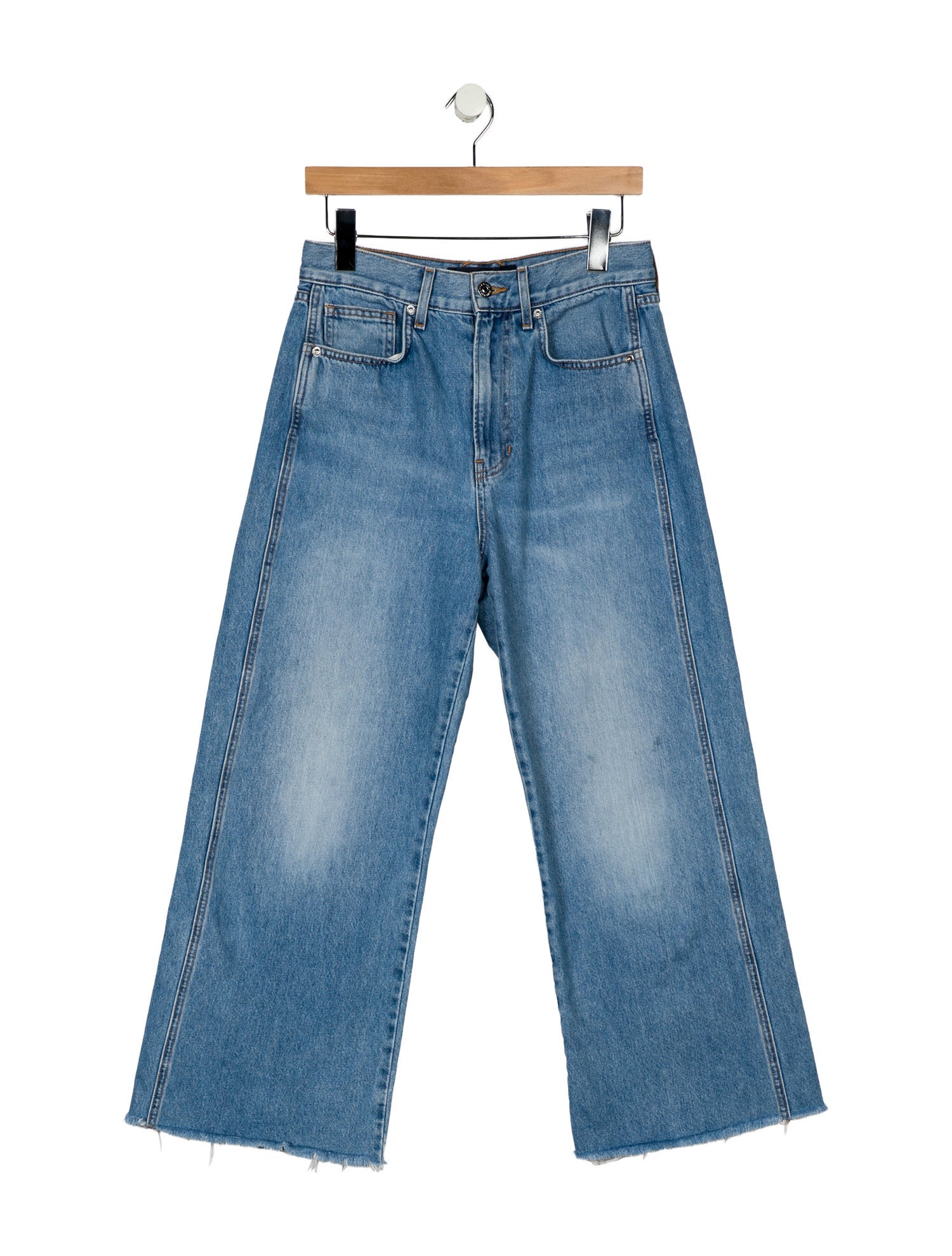 Veronica Beard High-Rise Wide Leg Jeans
