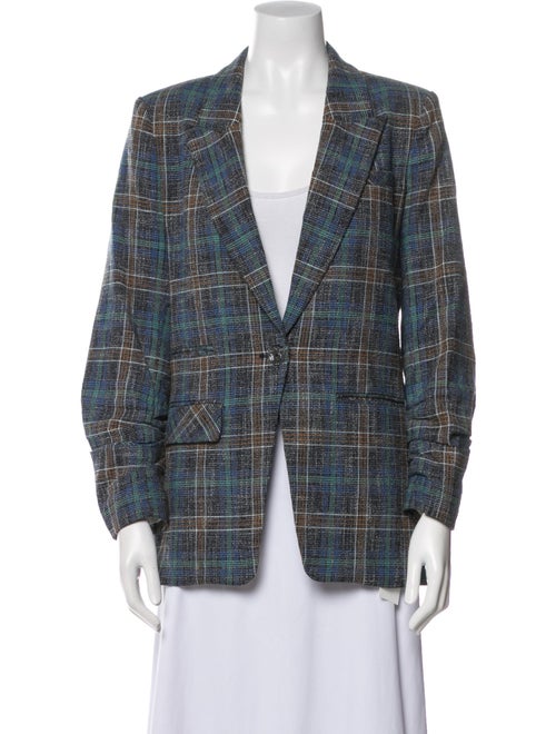 Veronica Beard Plaid Print Blazer