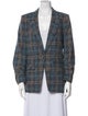 Veronica Beard Plaid Print Blazer