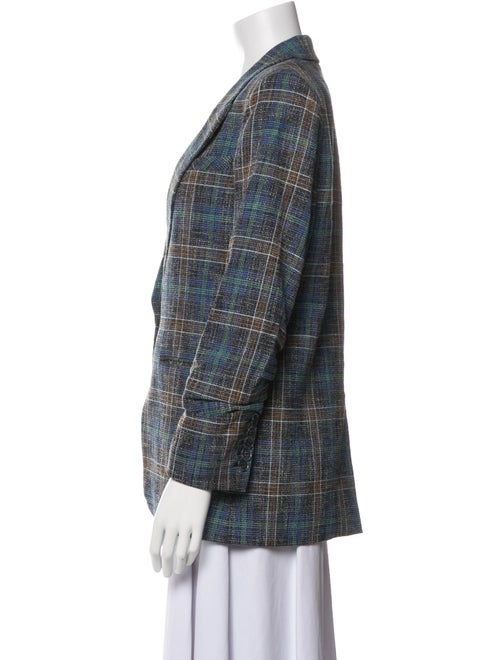Veronica Beard Plaid Print Blazer