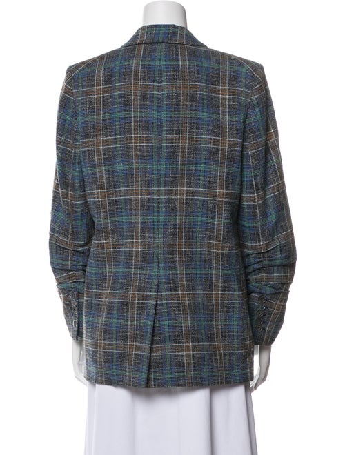 Veronica Beard Plaid Print Blazer