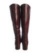 Veronica Beard Leather Animal Print Riding Boots