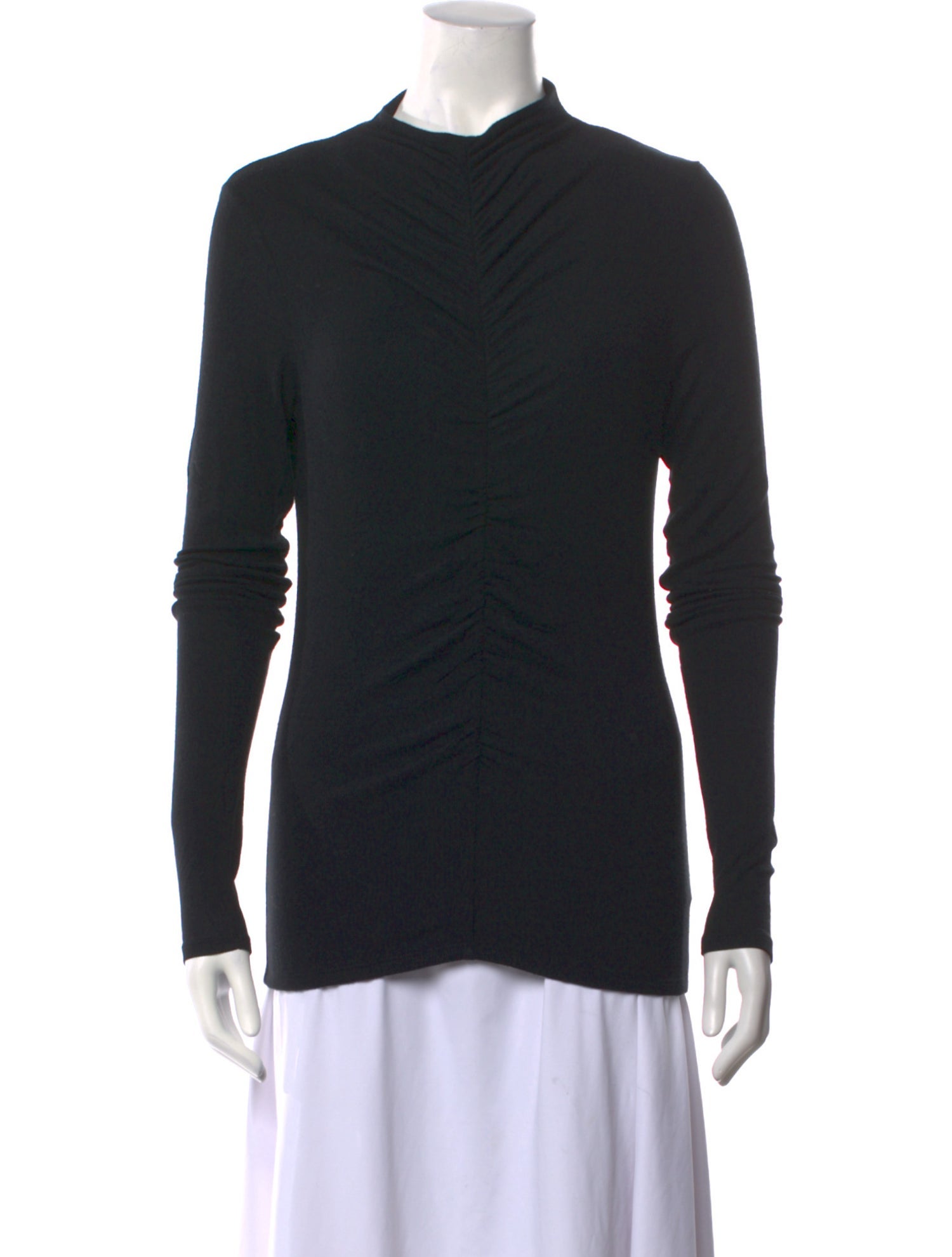 Veronica Beard Mock Neck Long Sleeve Top