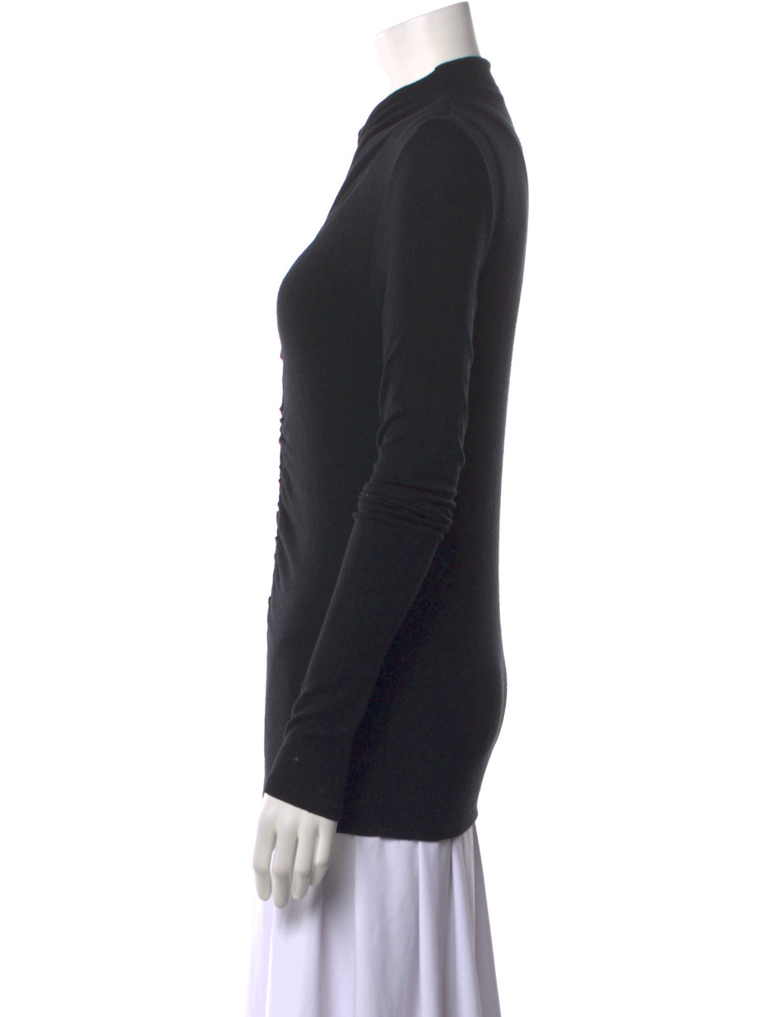 Veronica Beard Mock Neck Long Sleeve Top