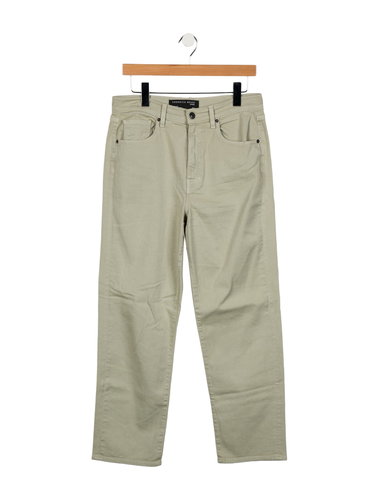 Veronica Beard High-Rise Straight Leg Jeans