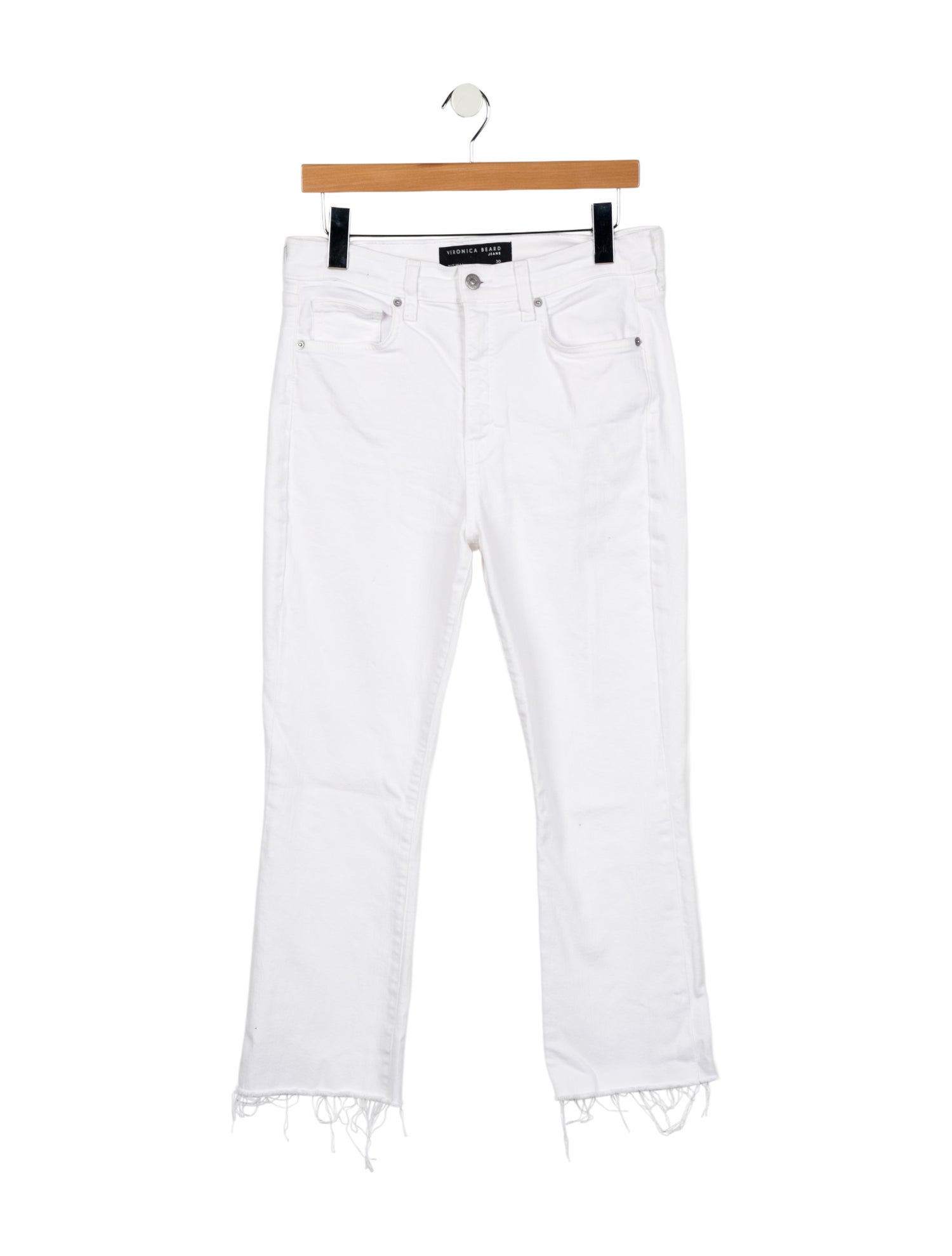 Veronica Beard High-Rise Straight Leg Jeans