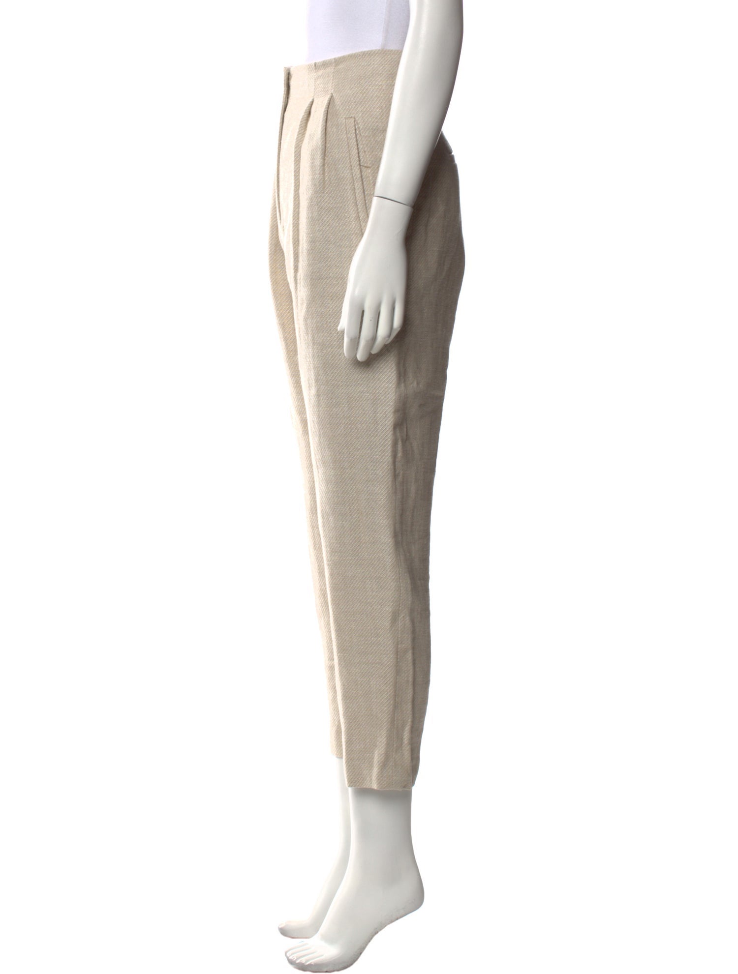 Veronica Beard Linen Straight Leg Pants