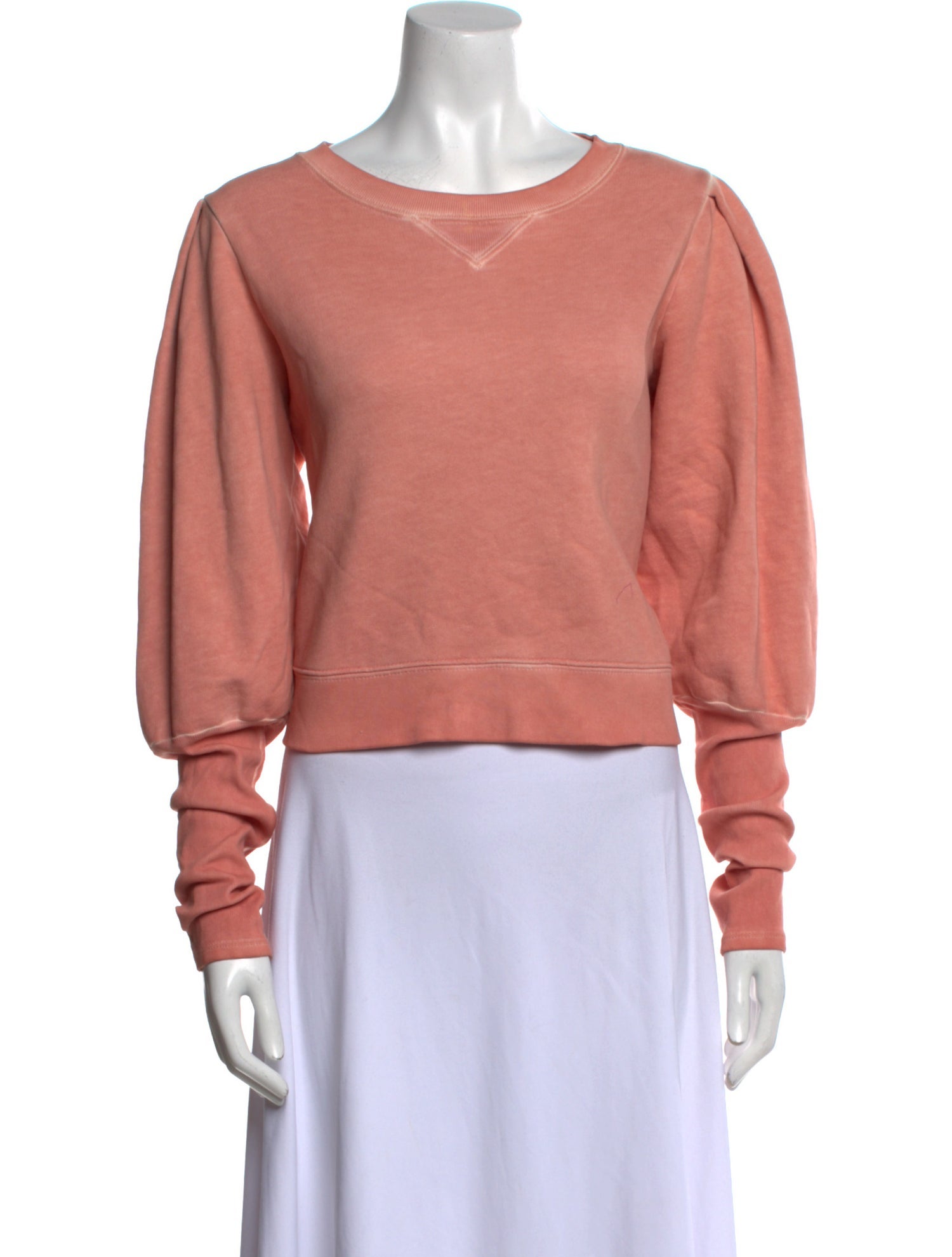 Veronica Beard Scoop Neck Long Sleeve Sweatshirt