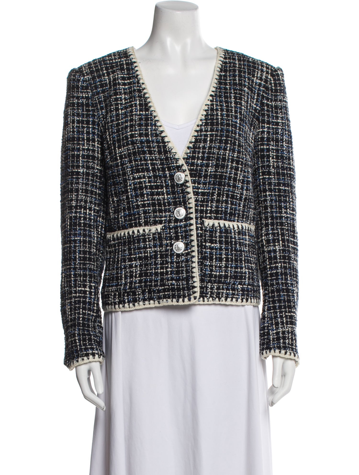 Veronica Beard Tweed Pattern Jacket