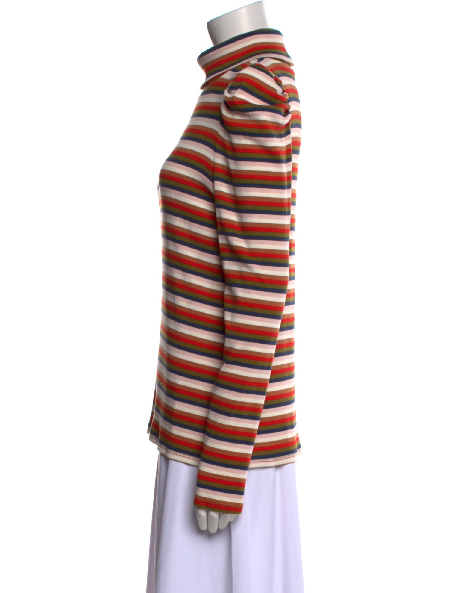 Veronica Beard Striped Turtleneck Top w/ Tags