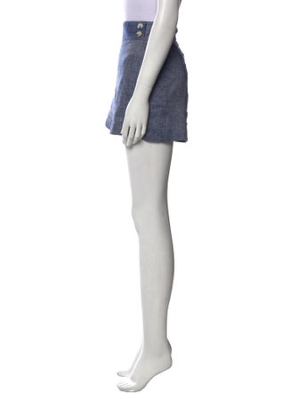 Veronica Beard Linen Mini Shorts