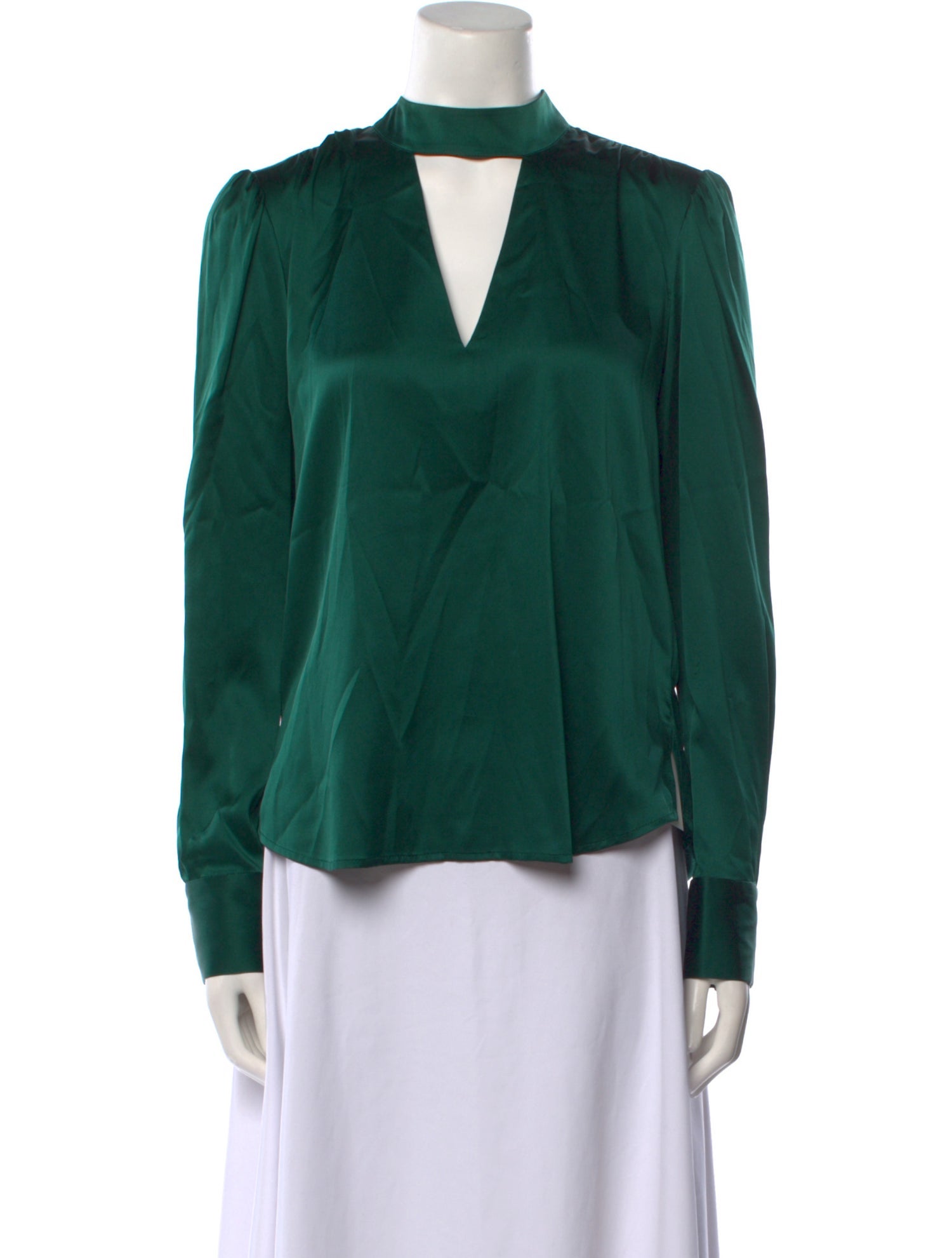 Veronica Beard Silk Mock Neck Blouse