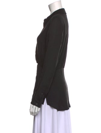 Veronica Beard Silk V-Neck Blouse