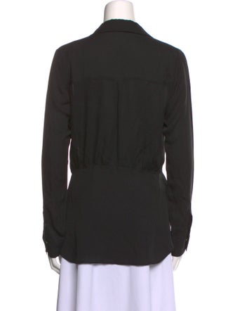 Veronica Beard Silk V-Neck Blouse