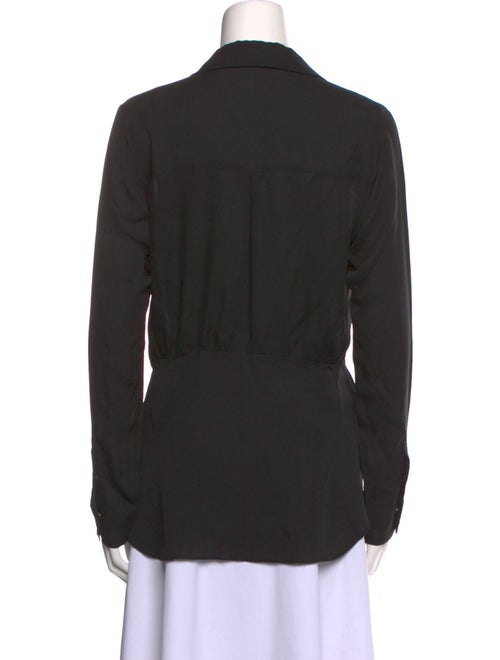 Veronica Beard Silk V-Neck Blouse