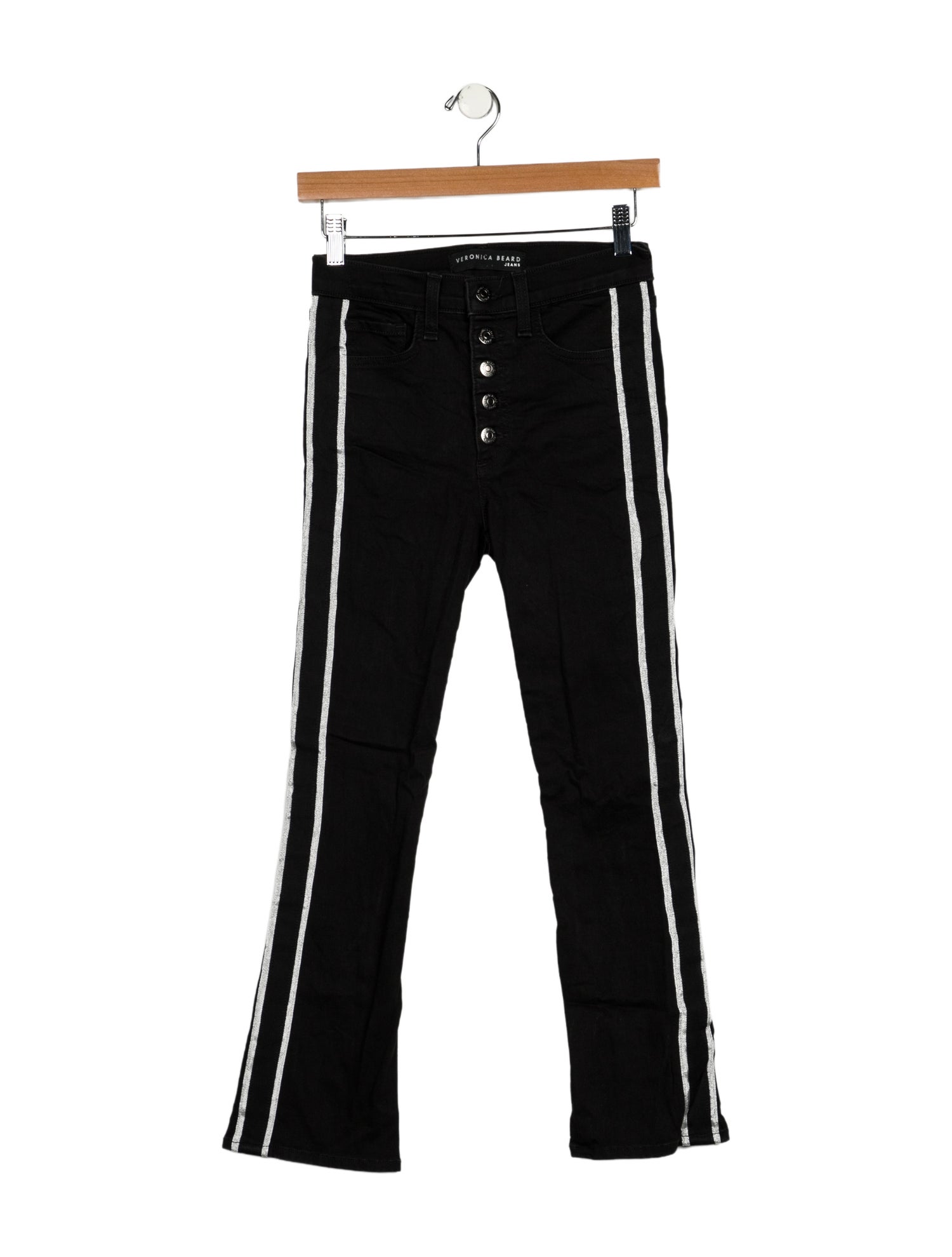 Veronica Beard Mid-Rise Straight Leg Jeans