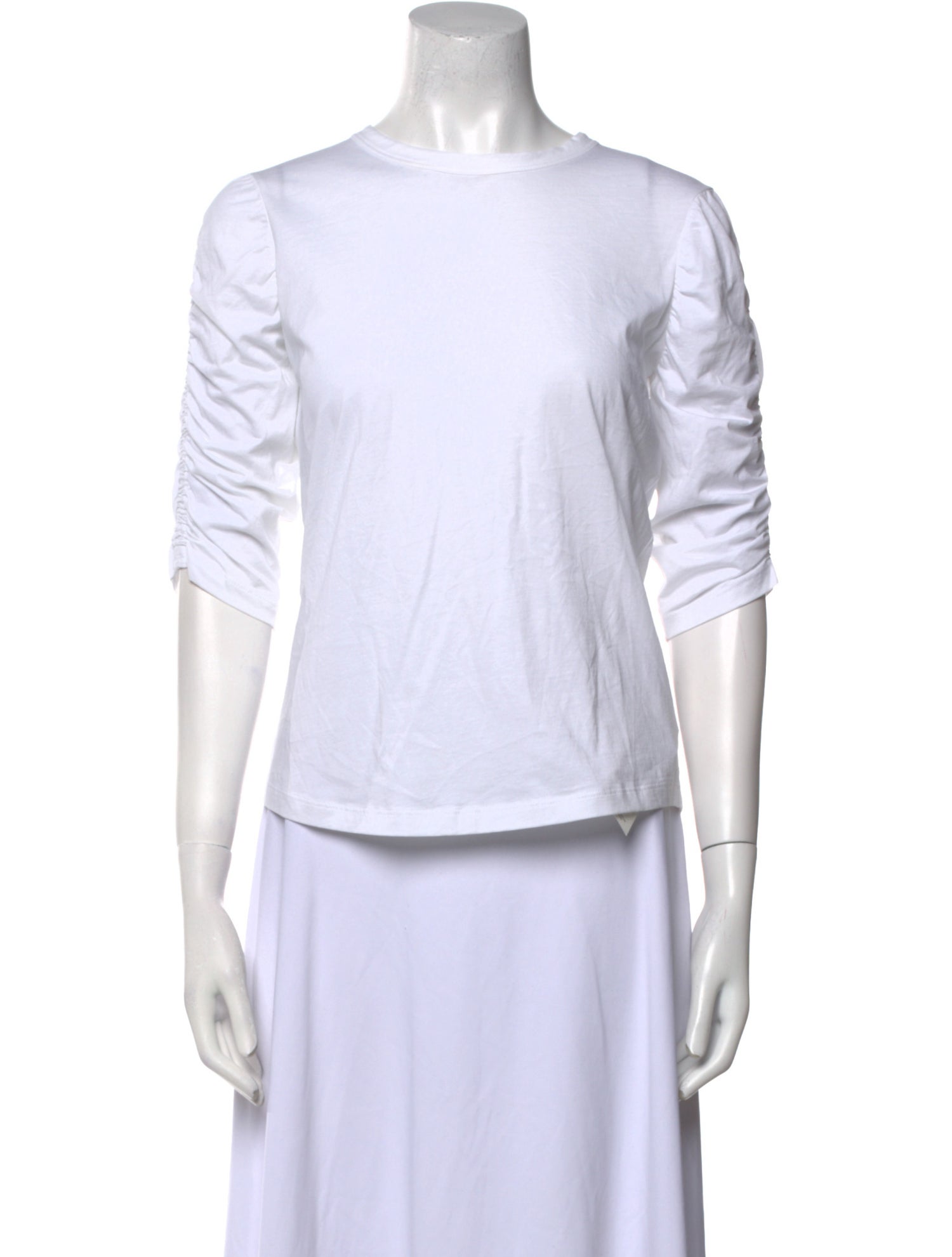 Veronica Beard Crew Neck Three-Quarter Sleeve T-Shirt