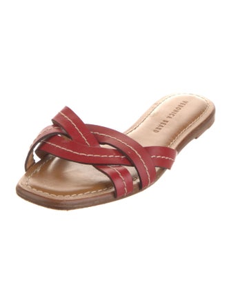 Veronica Beard Leather Slides