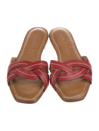 Veronica Beard Leather Slides