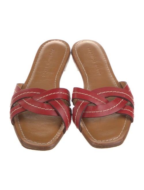 Veronica Beard Leather Slides