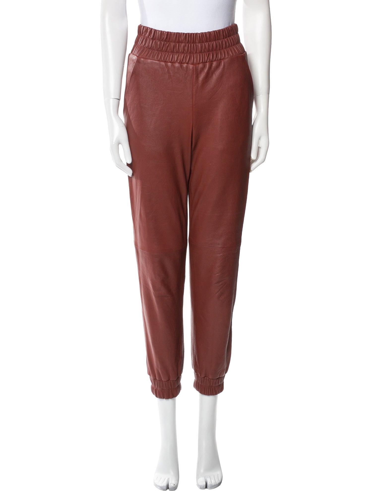 Veronica Beard Lamb Leather Skinny Leg Pants