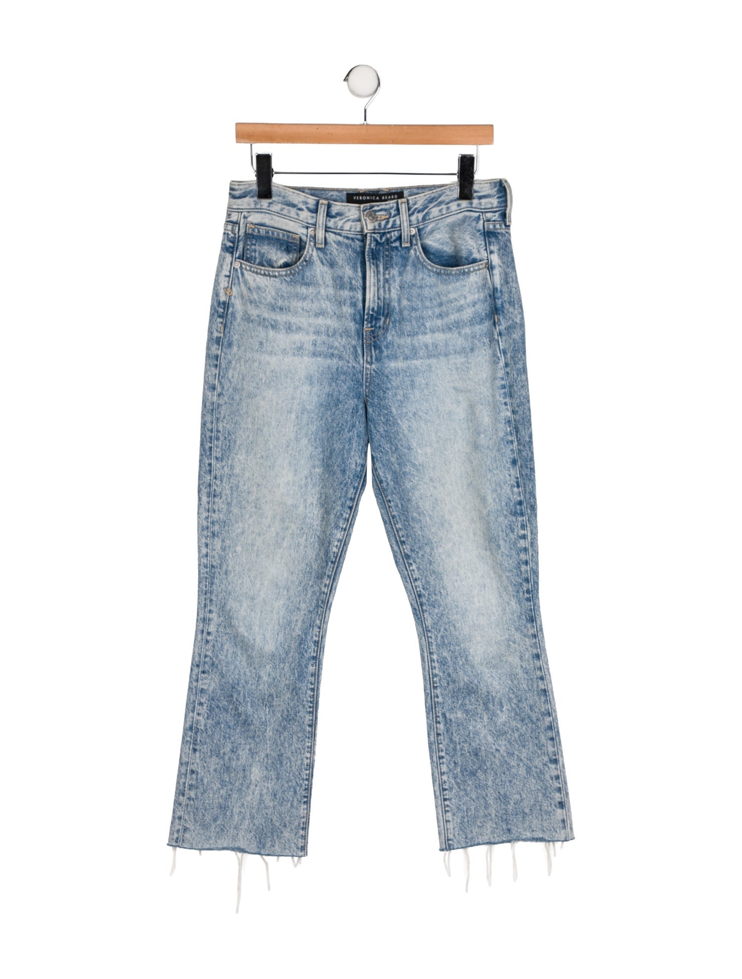 Veronica Beard Mid-Rise Straight Leg Jeans