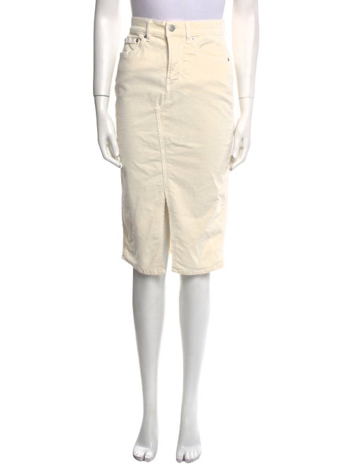 Veronica Beard Raw-Edge Trim Knee-Length Skirt