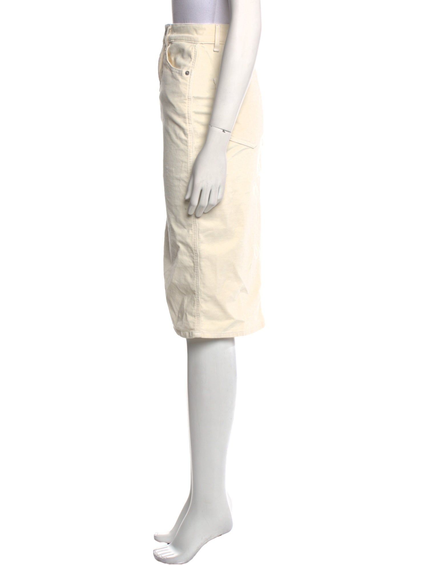 Veronica Beard Raw-Edge Trim Knee-Length Skirt