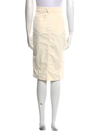 Veronica Beard Raw-Edge Trim Knee-Length Skirt