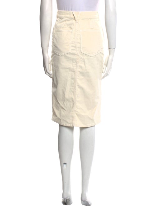 Veronica Beard Raw-Edge Trim Knee-Length Skirt