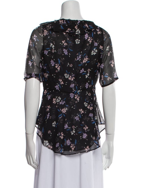Veronica Beard Silk Floral Print Blouse