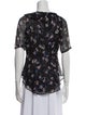 Veronica Beard Silk Floral Print Blouse