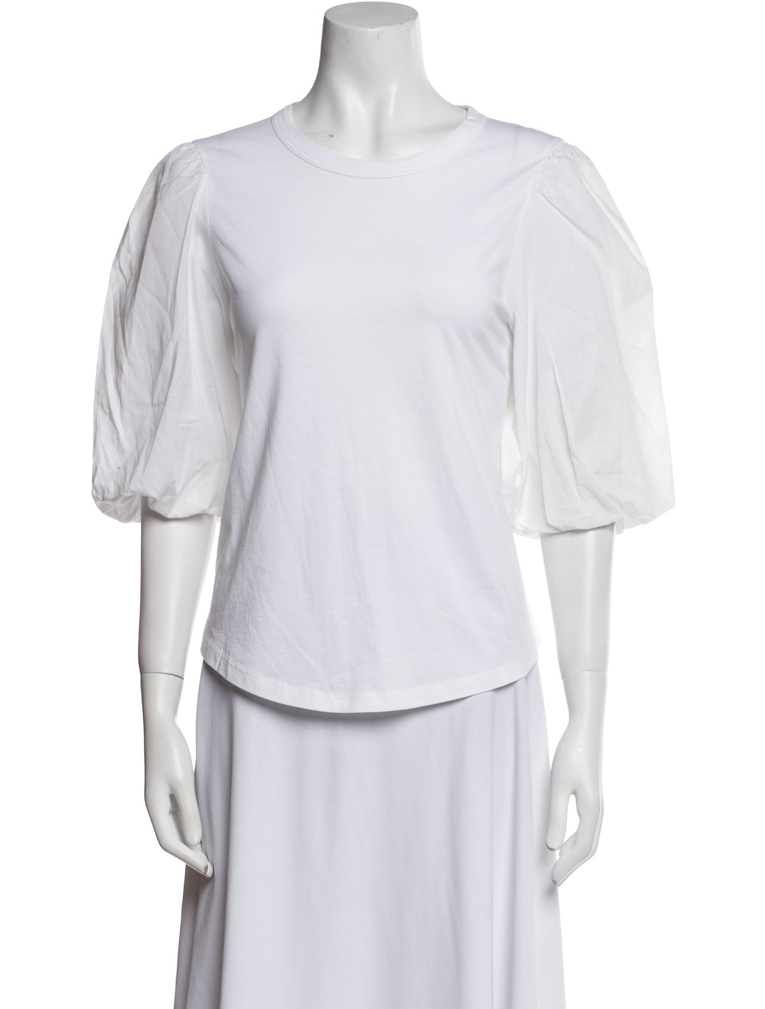 Veronica Beard Bateau Neckline Three-Quarter Sleeve T-Shirt