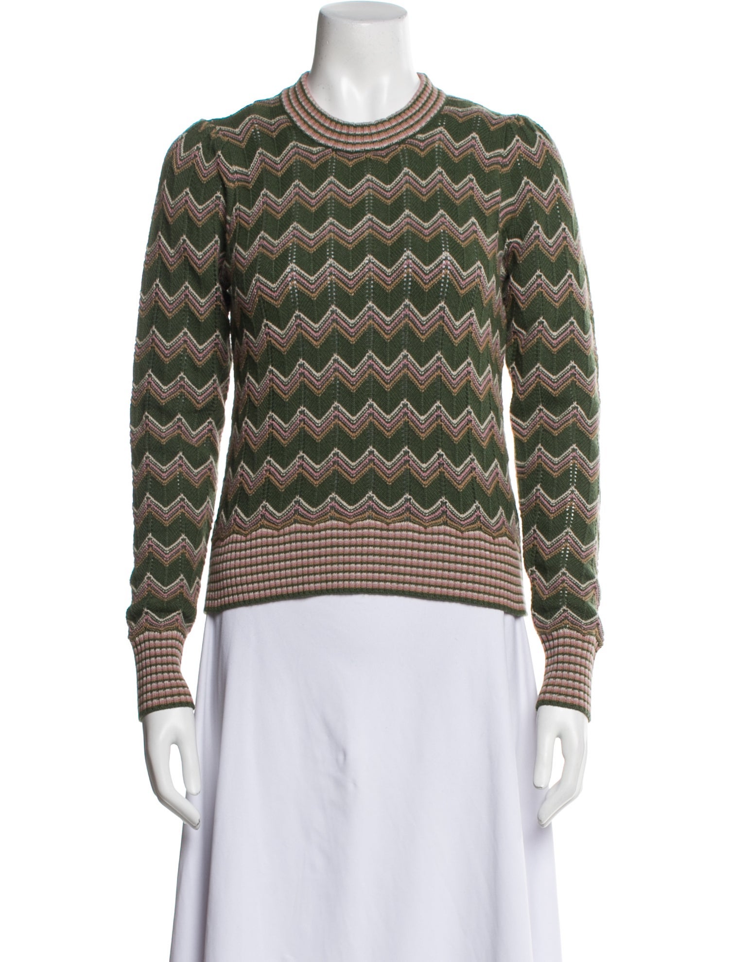 Veronica Beard Printed Crew Neck Sweater w/ Tags