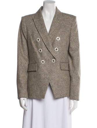 Veronica Beard Wool Tweed Pattern Blazer